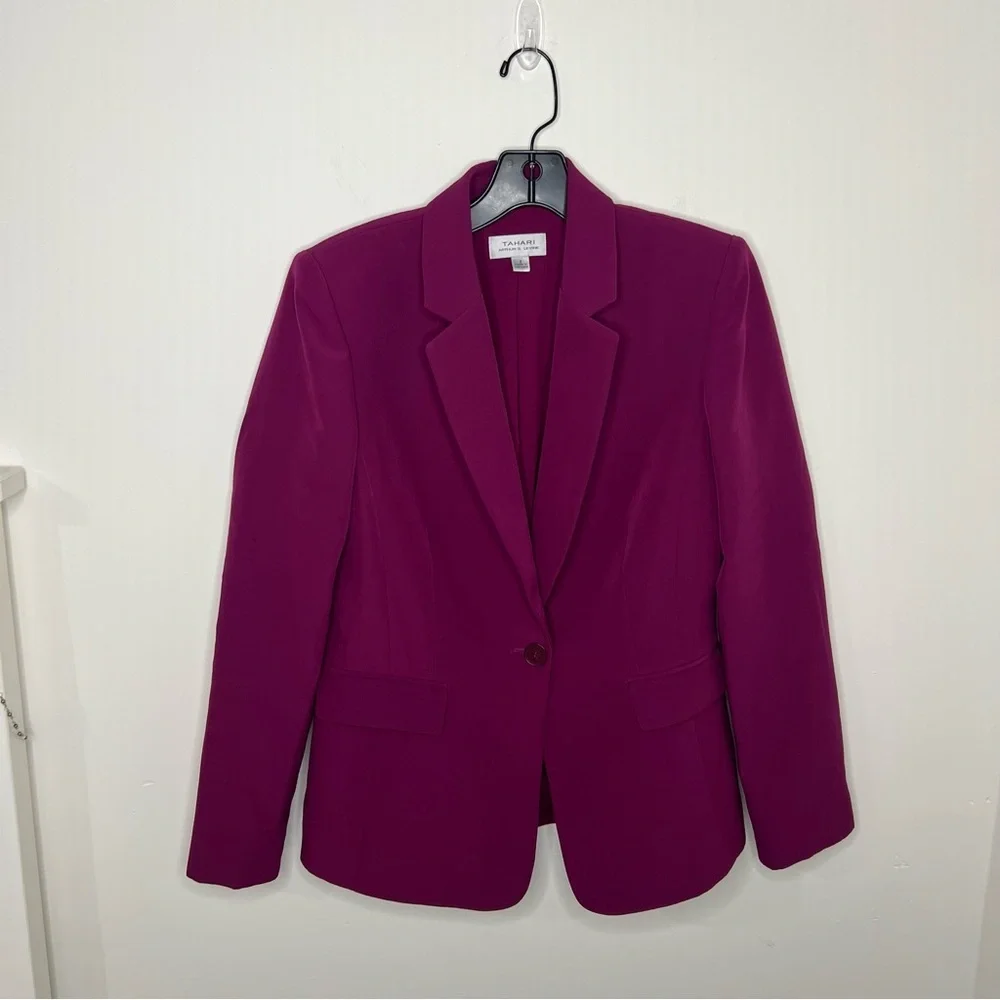 Women’s Pink Tahari Jacket Size 2 - Picture 2 of 9
